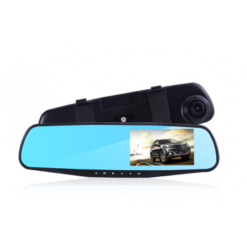 Dual record streaming media rearview mirror