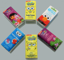 Pocket tissues come with cute packaging