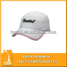 High quality 5 panel white mesh caps