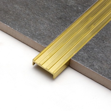 Customizable Waist Line Floor Metal Decorative Brushed Brass Tile Trim Strip - NIUYUAN