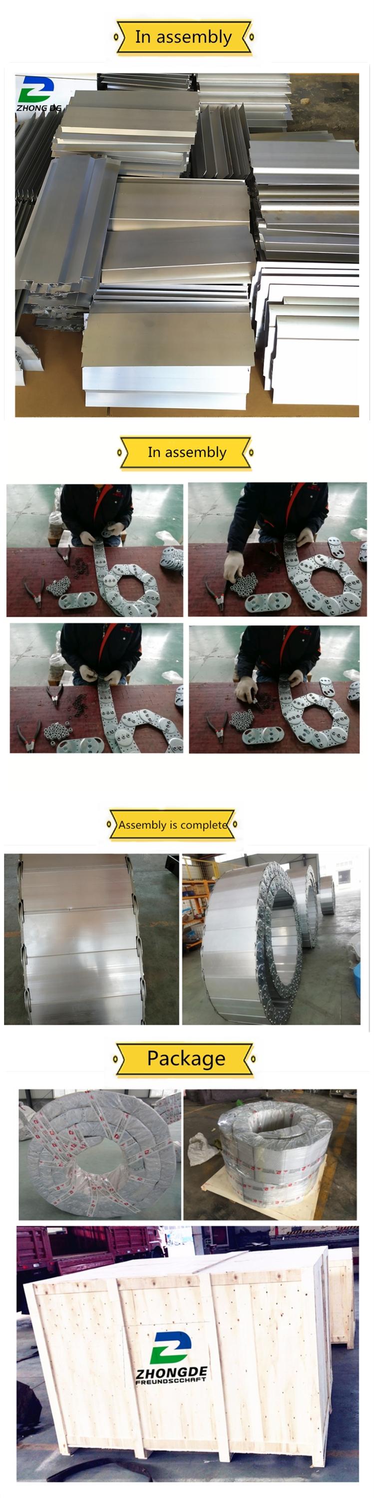 High quality steel cable drag chain steel cable chain  cable channel