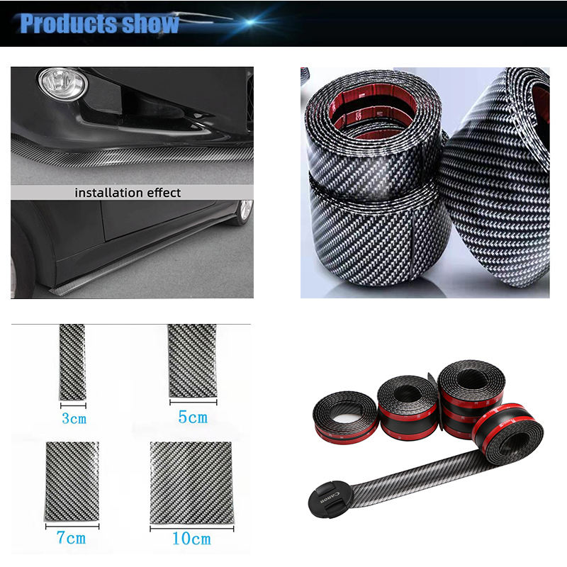 front bumper spoiler Rubber protection strip bumper car rubber bumper strip