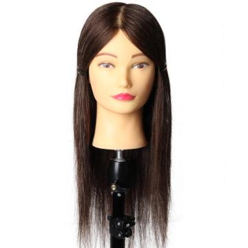 100% Human hair mannequin head human hair practice head