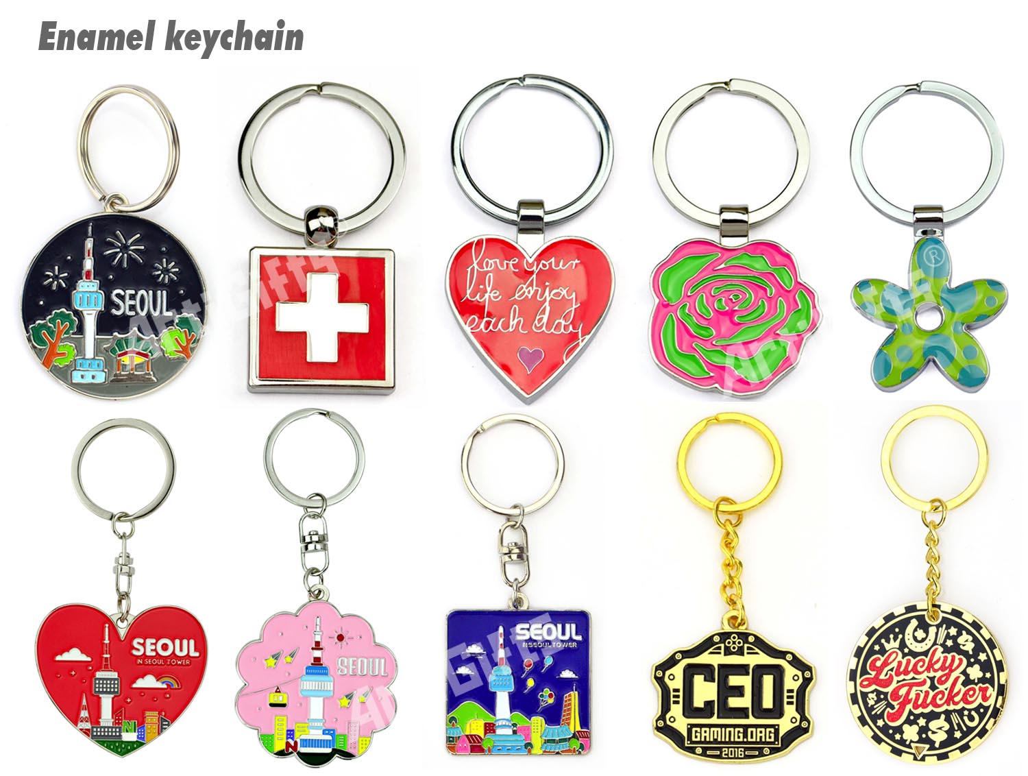 New products on china market wholesale metal round shape compact mirror keychain