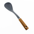 Set di utensili da cucina in nylon con manico in legno 6 pezzi