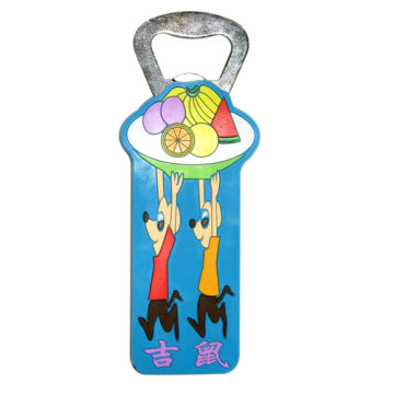 novel embossing greedy mouse rubber keychain bottle opener wholesale