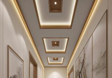 Bamboo style decorative wall