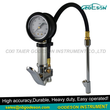 Air chuck dial tire inflator gun for any vehicle