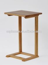 New design bamboo sofa server table wood l shaped sofa with corner table sofa server