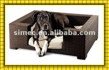 wicker rattan dog bed