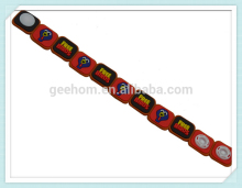 adjustable rubber free birds palestine bracelet with button