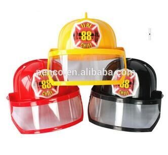 Children helmet plastic toy helmet with PVC transparent mask