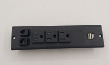 Three-Position Desktop Socket With Network For Sale