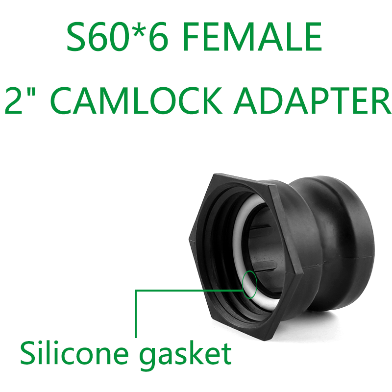 S60X6 FEMALE Thread To 2" CAMLOCK ADAPTER