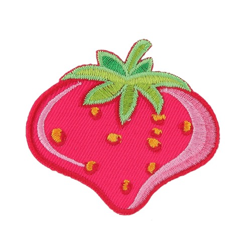 Sweety strawberry design embroidery patches for kids