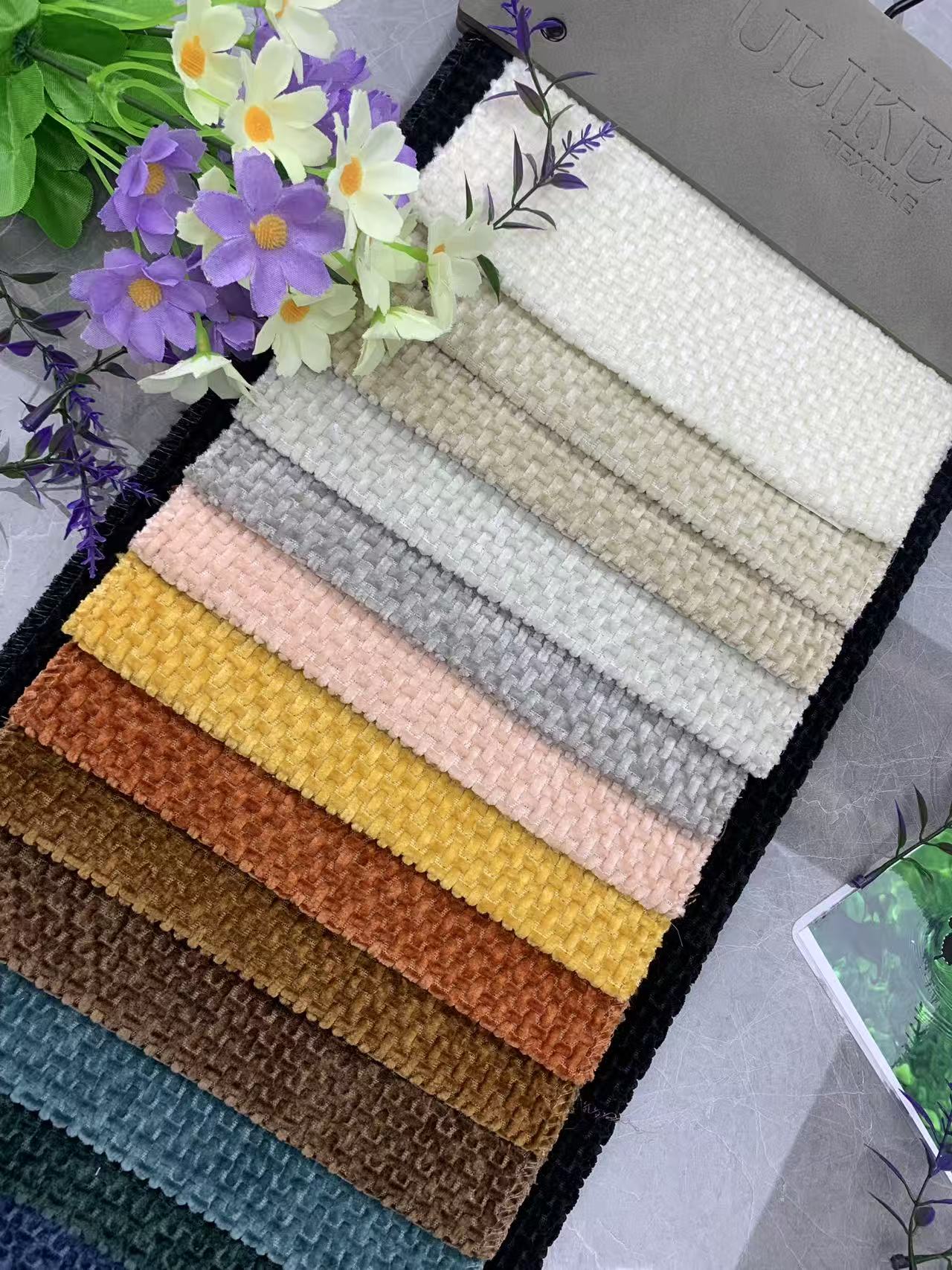 Υλικό υφάσματος σενίλ Chenille Fabric Material