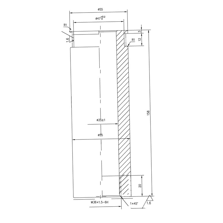 Auxiliary contact copper & aluminum  T2 red copper 1600A vulcanized contact arm for high voltage circuit breaker