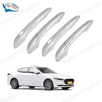 Black Smart Keyhole Cover Scratch Protector for Mazda 3 Axela 2020