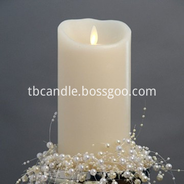 ivory luminara pillar candle