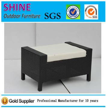 Modern Design Outdoor Rattan Footstool Patio Wicker Chair