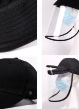 Prevent droplets snapback cap faceshield bucket mask