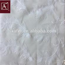 Feather pattern embroidery fabric