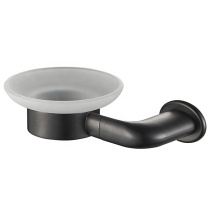 Matt Black Wall-Mounted Solid Brass Soap Holder/Dish