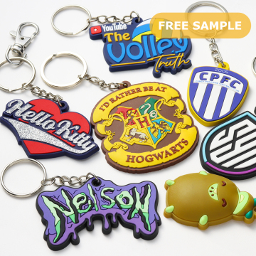 Custom Designer PVC and Silicone Keychains - Wholesale Promotional Items