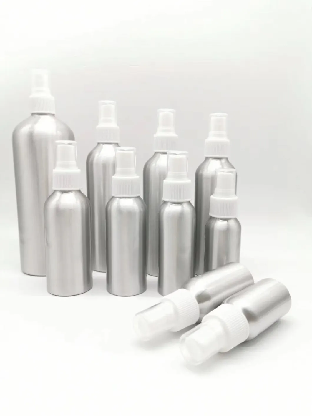 OEM Recyclable Food Grade Aluminum Cosmetic Bottle with Lotion Pump
