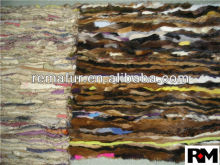 Factory wholesale 100% Genuine Scrap Mink Fur Plates in cheap price