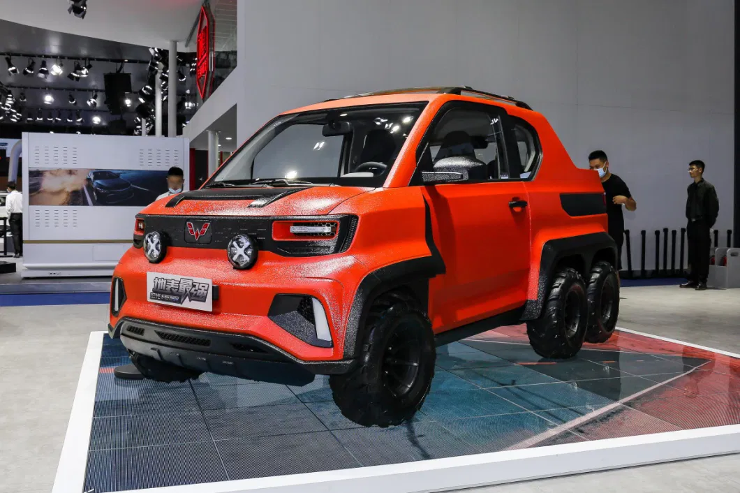 Wuling Yellow Mini Evcar New Cheapest Electric Car and Vehicle Certificated Chinese Factory