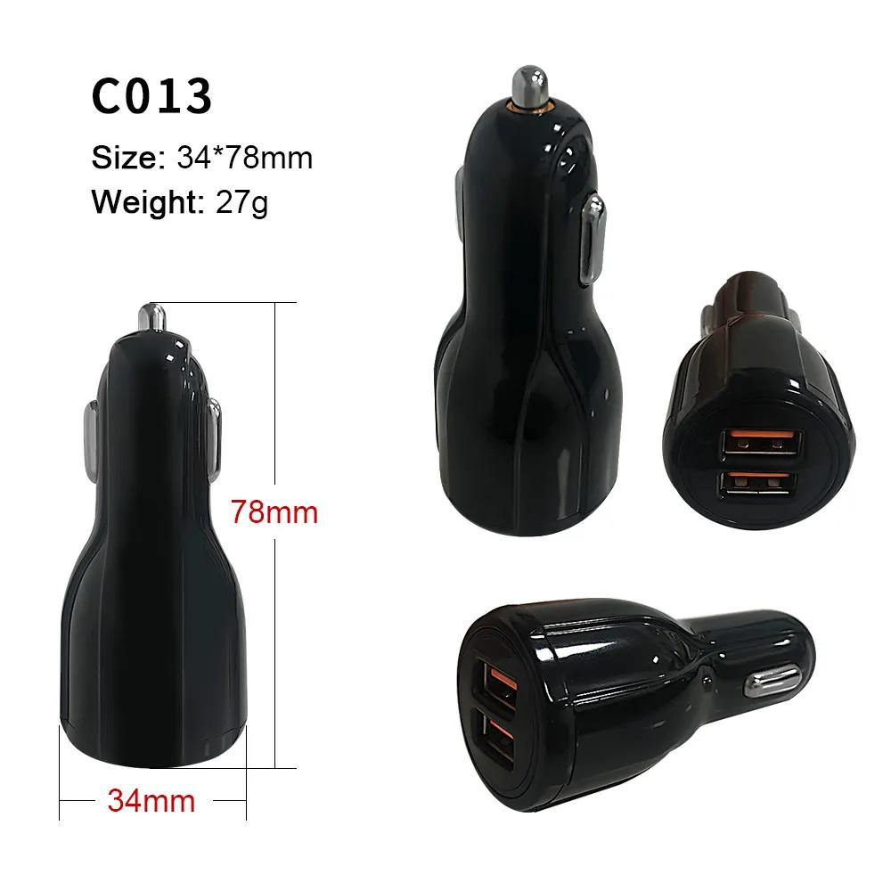 QC3.0 5V 3.1 A Car Charger Black