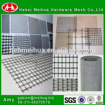 Square hole crimped wire mesh(factory)