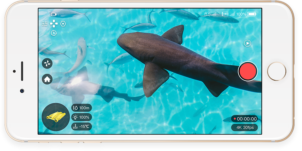 2018 professional Underwater Drone Gladius Advanced Pro with 12MP Camera and 100M Depth Swimming Drone