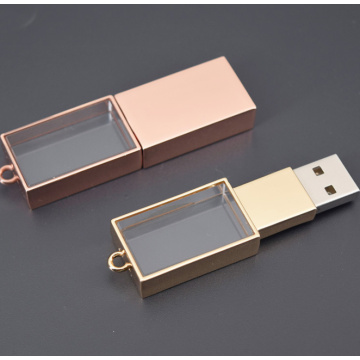 OEM -логотип металлический хрустальный USB