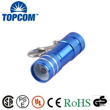 Popular Mini 3 LED Mini Keyring Torch / Promotional Custom design Mini Aluminum LED Torch with Keyring