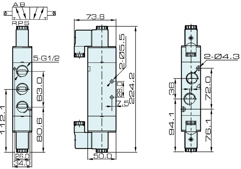 4V420-15 AirTAC Type 5/2 Way Solenoid Valve