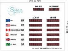 Currency exchange rate display board ERB-2806B