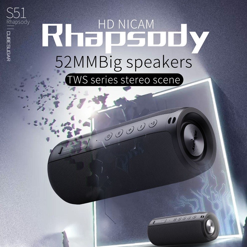 Portable Speaker Waterproof Wireless Speakers Dual Pairing 5.0Loud Stereo Booming Bass 30H Playtime for Home Party Backyard