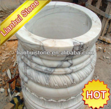 Hand carving Natural Stone well, decorative water well covers (customized accept)