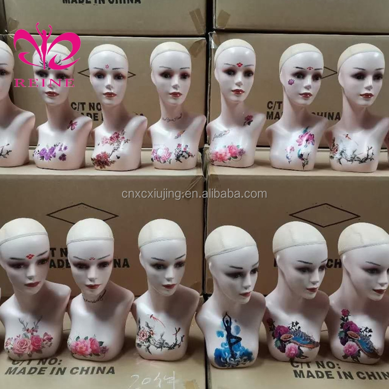 European beauty scarf hat display props mannequin wig with chinese styles  head realistic mannequin head