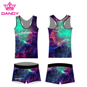 Sublimationsdruck Fancy Spark Cheerleading Outfits