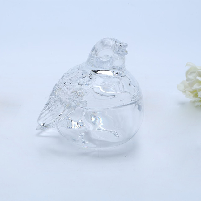 bird Shaped Glass Candy Jar