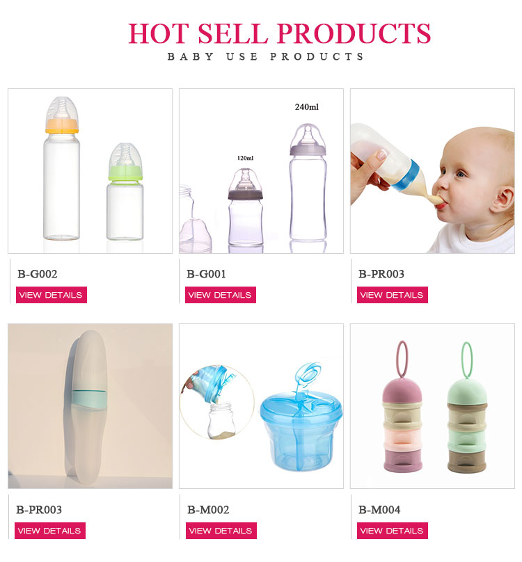 baby glass feeding Standard Neck Baby Milk bottle