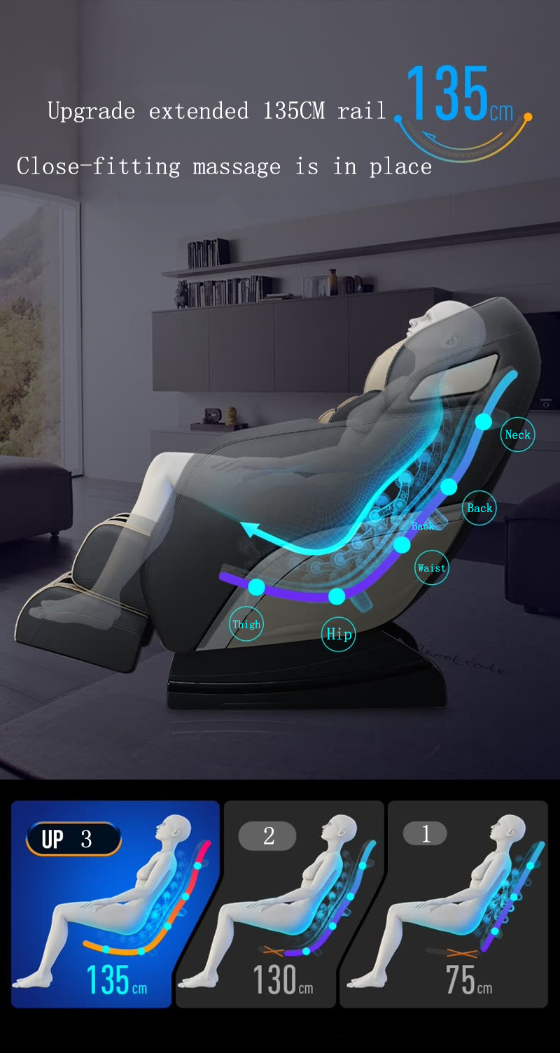 Latest Luxury Cheap 4D Zero Gravity Shiatsu Massage Chair