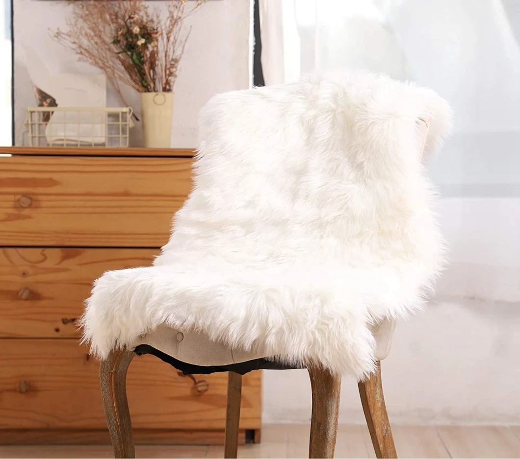 Faux Sheepskin Fur Rug Soft Fluffy Carpets Chair Couch Cover Seat Area Rugs
