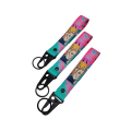 Sublimation Anime Carabiner Keychain Lanyards Key Holder