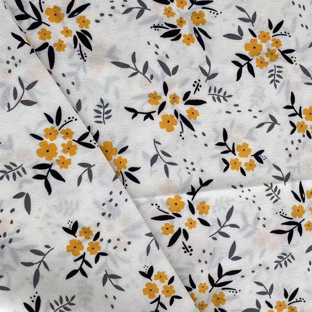 ISP Textile Flower print 4 way stretch 97% polyester 3% elastane fabric printing fabric for dress woman