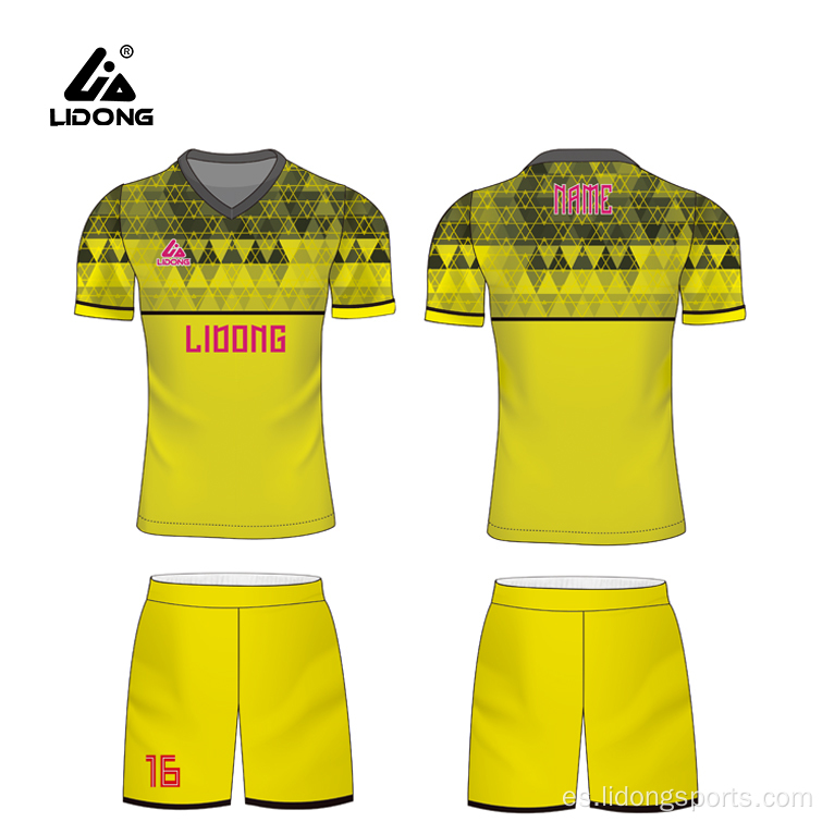 Uniformes de fútbol de equipo personalizado al por mayor Men Jerseys de fútbol