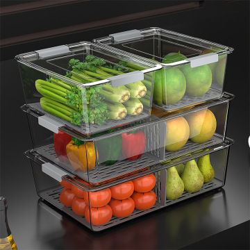 Multi-Size Kitchen Drain Preservation Plastic Storage Boxes